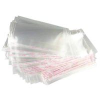 Bolsa de Empaque Plástica Transparente de Celofán OPP Autosellable y Personalizable con Cierre Adhesivo