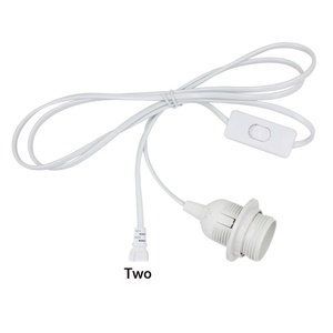 Portalámparas <span class=keywords><strong>E27</strong></span> de Estilo Tornillo ABS 303 No Estándar, Enchufe y Cable de Alimentación de <span class=keywords><strong>220V</strong></span> 2.5A, 1.8 Metros - Product Image 4