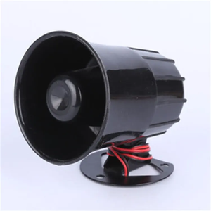 Sirène électronique personnalisée noire 8 ohms 20W ABS haut-parleur de klaxon pour moto alarme GSM résistante à l'eau 120dB <span class=keywords><strong>SPL</strong></span> certifiée CE - Product Image 6