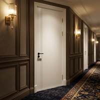 Porte de chambre moderne en MDF imperméable avec surface finie pour les intérieurs résidentiels, d'appartements, d'hôtels et de villas