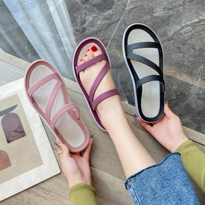 Sandales d'été tendance pour femmes, respirantes, antidérapantes, résistantes à l'usure, avec amorti, motif floral, polyvalentes, toutes tailles - Product Image 4