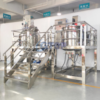 Usine directe 500L homogénéisateur chimique mélangeur savon liquide faisant la Machine mélange équipement homogénéisateur réservoir pommade émulsifiant sous vide émulsifiant