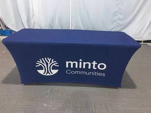 Nappe publicitaire à tréteaux Nappe en tissu bon marché personnalisée de 6 pieds - Product Image 5