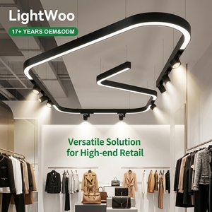 Lampada Lineare LED High Bay Lightwoo in Alluminio a Collegamento Rapido Gap<0.2 UGR<16, Lampadario Sospeso per Ufficio, Showroom, Hotel, Palestra - Product Image 5