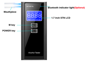 Nhà máy tốt bán rượu Tester chuyên nghiệp breathalyzer xe ô tô rượu Tester ACT-BT13 - Product Image 5