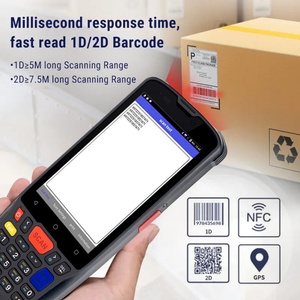 Système Android portable, scanner de codes-barres 2D NFC RFID intelligent industriel avec batterie de secours - Product Image 6