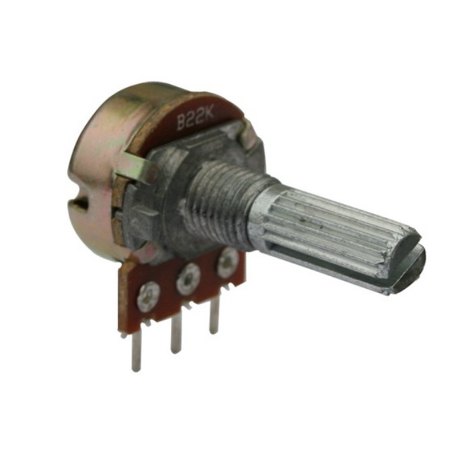 20k Linear with 6mm Splined Shaft Potentiometer