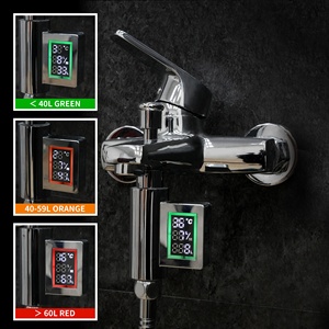 Kỹ Thuật Số vòi hoa sen Đầu nhiệt kế LED kỹ thuật số Tắm Nhiệt kế Meter vòi hoa sen mét phòng tắm loại mới nước vòi hoa sen Nhiệt kế - Product Image 2
