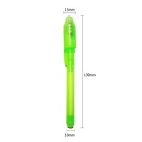 Détecteur de monnaie 2 en 1, stylo testeur de billets de banque contrefaits, technologie UV en plastique, vitesse de détection de 0,5 s, stylo à encre invisible