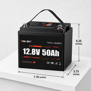 Enlzh Commercial Grade 12.8V 50Ah Battery for <b>Solar</b> Street <b>Light</b> and Energy Storage <b>System</b> - Product Image 2