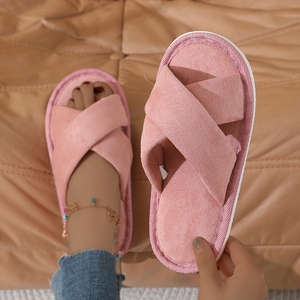 Women's Home Slipper Memory <b>Foam</b> Cushioning New Function Cross Design for All Seasons-Wholesale Price Including Winter EVA - Product Image 6