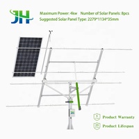 Suiveur solaire Jinhong 4kw système de suivi solaire à double axe personnalisé