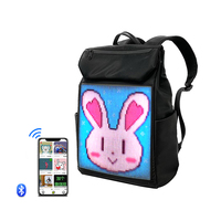 Mochila LED de Diseño Nuevo de Fábrica, Pantalla Publicitaria RGB a Todo Color, Bolsa con Pantalla Luminosa, Mochila para Portátil Programable por Aplicación