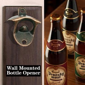 Abridor de Botellas de Cerveza y Vino de Aleación de Zinc, Estilo Antiguo, Color Negro y Plateado, para Montar en la Pared, Venta al Por Mayor CY - Product Image 2