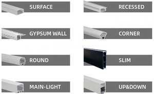 Bande LED néon en aluminium aéronautique 6063 T5, 1515, avec clips de fixation flexibles, clips à fente en aluminium, traitement par perçage - Product Image 6