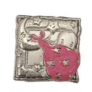 BLAZON Colgante y amuleto con diseño de niña y luna, 25x25mm - Product Image 1