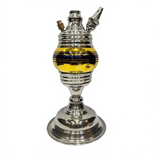Jarrón de acero inoxidable y amarillo Boury - Product Image 6