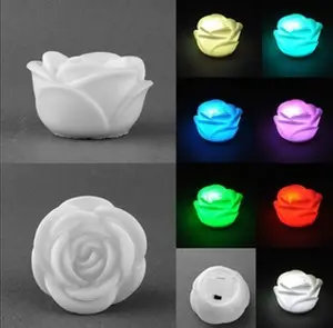 Romantic Fancy Colorful LED Flowers Wedding Valentine's Day Decoration Colors Changing LED Rose Flower