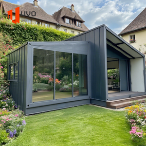 Prefab Modulaire Stalen Container Huis Uitbreidbaar Flat Pack Stacaravan Kleine Kantoor Woonvilla Voor Buitengebruik Voor Winkel - Product Image 5