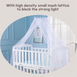 Foldable Portable Baby Canopy <strong>Round</strong> Mosquito Net Boys Girls Princess Bed <strong>Crib</strong> Netting for Kids Room Decoration - Product Image 2