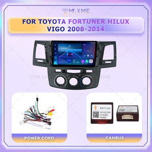 Marco de reproducción de DVD para coche nuevo producto para TOYOTA FORTUNER Hilux VIGO 2008-2014 negro brillante 9 pulgadas GPS al por mayor Marco de tablero estéreo para coche - Product Image 4