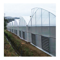 Serre en dents de scie climatique tropical système hydroponique serres agricoles serre verte cadre en métal