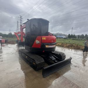 Mini-excavatrice Yanmar 80 d'occasion, 90% neuve, avec moteur Caterpillar, boîte de vitesses, pompe - Poids opérationnel de 8 tonnes, modèle 2022 - Product Image 4