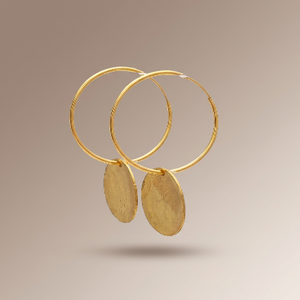 Nouvelle Arrivée Boucles d'oreilles pendantes en forme de disque plaqué or 14K avec strass en cristal et serti clos, tendance, en argent sterling 925 - Product Image 2