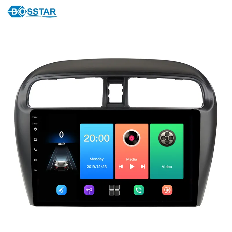Android Car Stereo Đài Phát Thanh Cho Mitsubishi Mirage 2017 Car DVD Player Với Gps Navigation