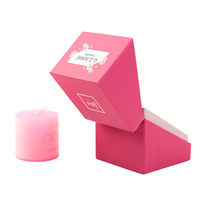 Boxes Candle Luxury Packaging Rectangular Gift Boxes Eco Friendly Paper Craft Pink Gift Boxes Candle Jar Custom Luxury Candle Boxes Packaging With Logo