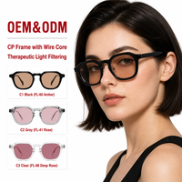Lunettes de protection unisexe Sunray avec taux de filtration de 80%-100%, monture en ébène Wellington TR90, verres CR39 sépia, pour écran, anti-reflet, pour travail intensif