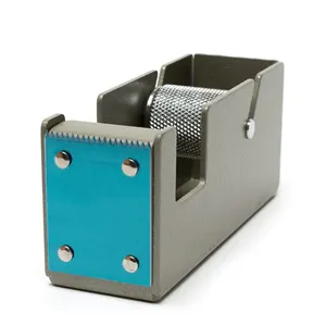 JH-Mech-dispensador rellenable pequeño para oficina, hogar o escuela, soporte de cinta de prensa de calor, dispensador de cinta de papel de Metal