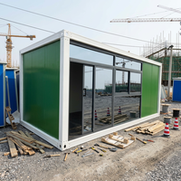 Maison modulaire préfabriquée de luxe de style moderne, conteneur habitable de 20 ou 40 pieds, amovible et polyvalente