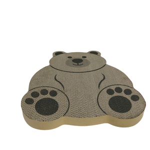 맞춤형 친환경 골판지 인쇄 고양이 나무 장난감 갈색 곰 모양 디자인 상자 포장 - Product Image 2