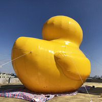 Canard jaune gonflable géant avec logo personnalisé Beau modèle de dessin animé en PVC 5m/8m Utilisation en extérieur Expédition en mer