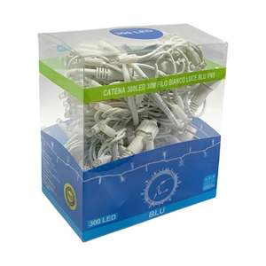 โกลก้า 300LED ไฟประดับสายไฟ 30M สายไฟสีขาว แสงสีฟ้า IP65 ตกแต่งภายในและภายนอกอาคาร - Product Image 6