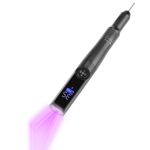 Taşınabilir Mini 2-in-1 şarj edilebilir 35000rpm tırnak matkap için kablosuz tasarım modeli Bit pedikür ve oje Salon ev kullanımı için - Product Image 2