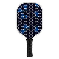Raquette de pickleball sans bords, pressée à chaud, noyau en nid d'abeille PP 16 mm, durable, en fibre de verre, pour un jeu plus efficace et divertissant