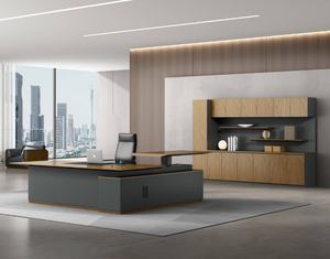 Escritorio ejecutivo de gama alta, mesa de jefe de madera de lujo, diseño de muebles de oficina ejecutivos - Product Image 2