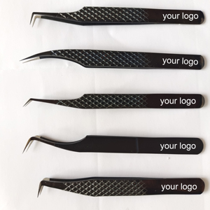 Pinzas de extensión de pestañas personalizadas <span class=keywords><strong>Clib</strong></span> 45 60 75 90 grados volumen herramientas de extensión de pestañas juego de pinzas de puntas de fibra - Product Image 3