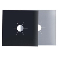 Tapis protecteur de plage de gaz, 8 pièces, en Fiber de verre, PTFE noir, couvre-brûleur