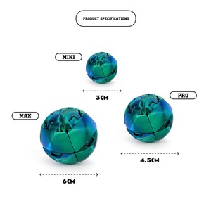 Balle magique rebondissante imprimée en <span class=keywords><strong>3D</strong></span>, jouet interactif transformable - Product Image 3