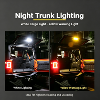 Feu arrière de chargement à LED avec batterie intégrée pour Jeep Wrangler JL 18-24, lumière du jour 6000K, indice de protection IP65, angle de faisceau 120°, commande par interrupteur