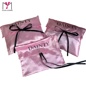 กระเป๋าซองผ้าซาตินขายดี สำหรับบรรจุภัณฑ์ของขวัญเครื่องสำอาง น้ำหอม ลิปสติก ครีมบำรุงรอบดวงตา - Product Image 1