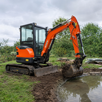 LIVRAISON GRATUITE - Mini-excavatrices compactes neuves de 3 tonnes à vendre - Moteur Kubota - Vente en gros en Chine