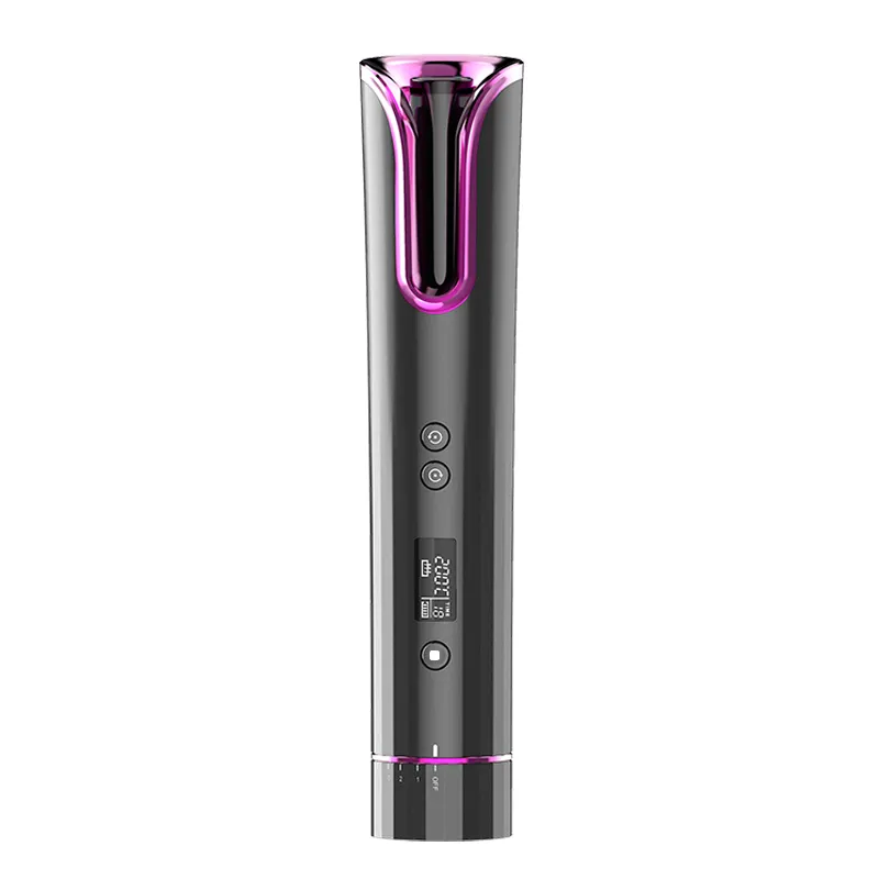 مموج الشعر مقسم لاسلكي بكرة شعر تلقائية USB مشحونة حية و رواج الشعر الشباك الحديد التلقائي LCD السيراميك PTC 3.6 V