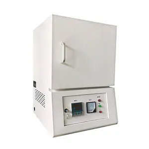 50 Programmable Segments Heat Treatment Box Furnace Small 12L Lab 1500 Degree Muffle Furnace