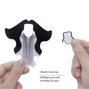 Muestra Gratuita de Moldes de Uñas de Papel de Marca Privada OEM 300pcs/500PCS Moldes de Escultura de Uñas de Papel de Aluminio de Alta Adhesión de Fábrica - Product Image 1