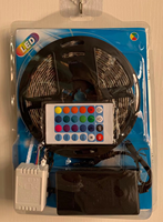 Bande lumineuse LED 54/60 LED, télécommande 24/44 touches, 5050 5V 12V, kit de bande lumineuse LED RGB