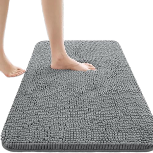 Non-Slip Extra Soft Absorbent Chenille Bath <strong>Mats</strong> &amp; Rugs-Stain Resistant Machine Washable Solid Color Modern Home Hotel - Product Image 1
